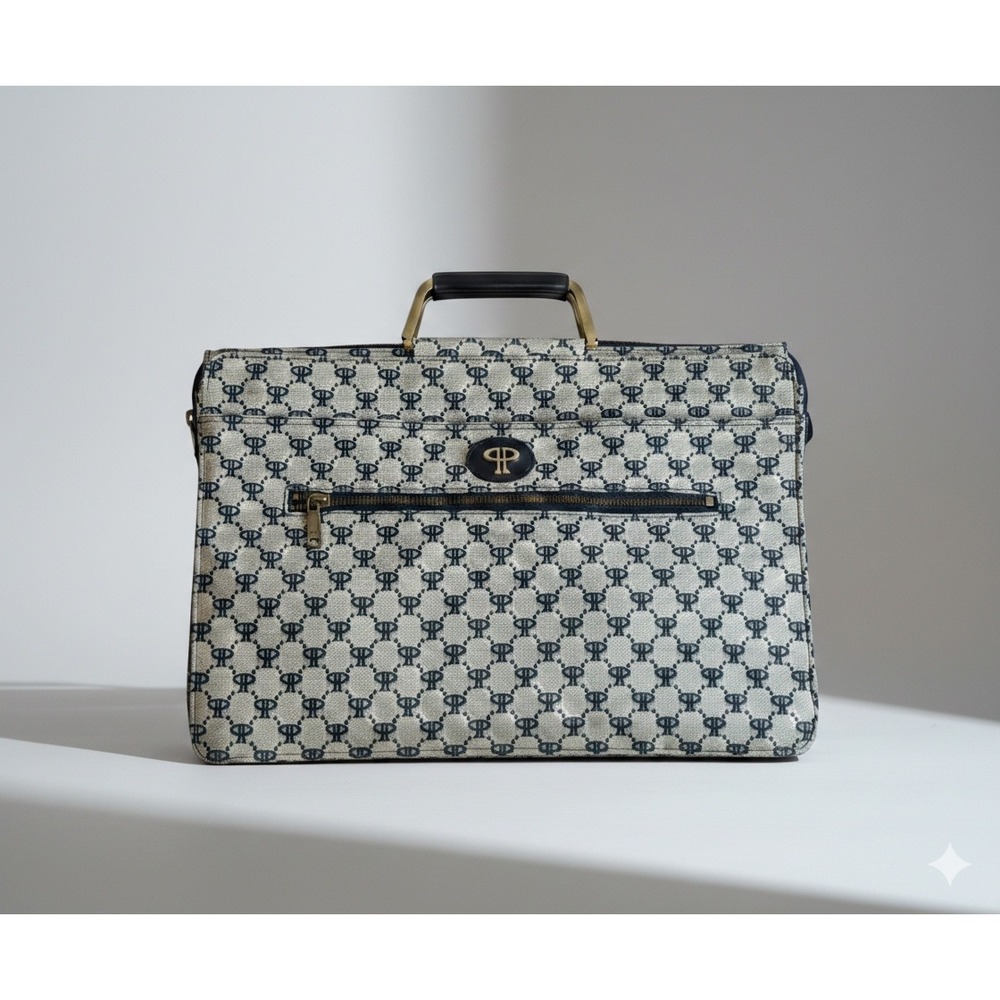Rare!‎ Pavo Paris Vtg Slimline Documento Case Briefcase Bag 1980s Portfolio Tote